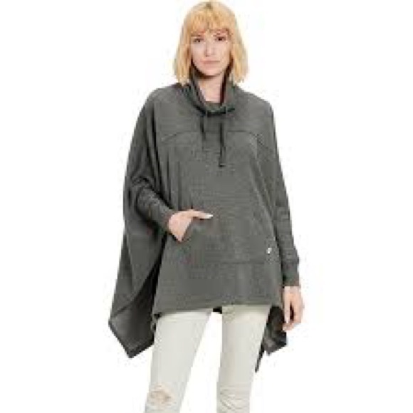 UGG Charcoal Gray Poncho - Picture 2 of 11